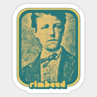 Rimbaud /// Retro Style Fan Aesthetic Design Sticker